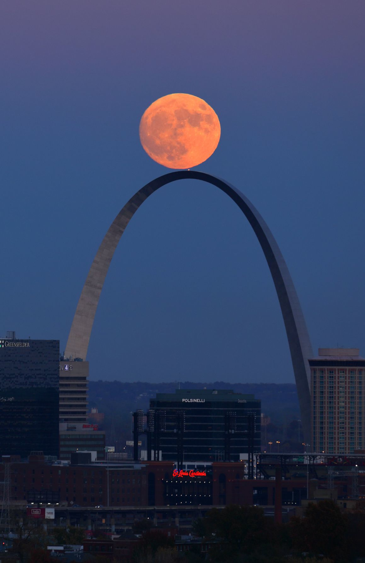 Supermoon over St. Louis